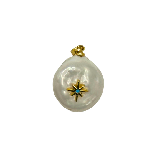 Baroque Pearl Northstar Pendant