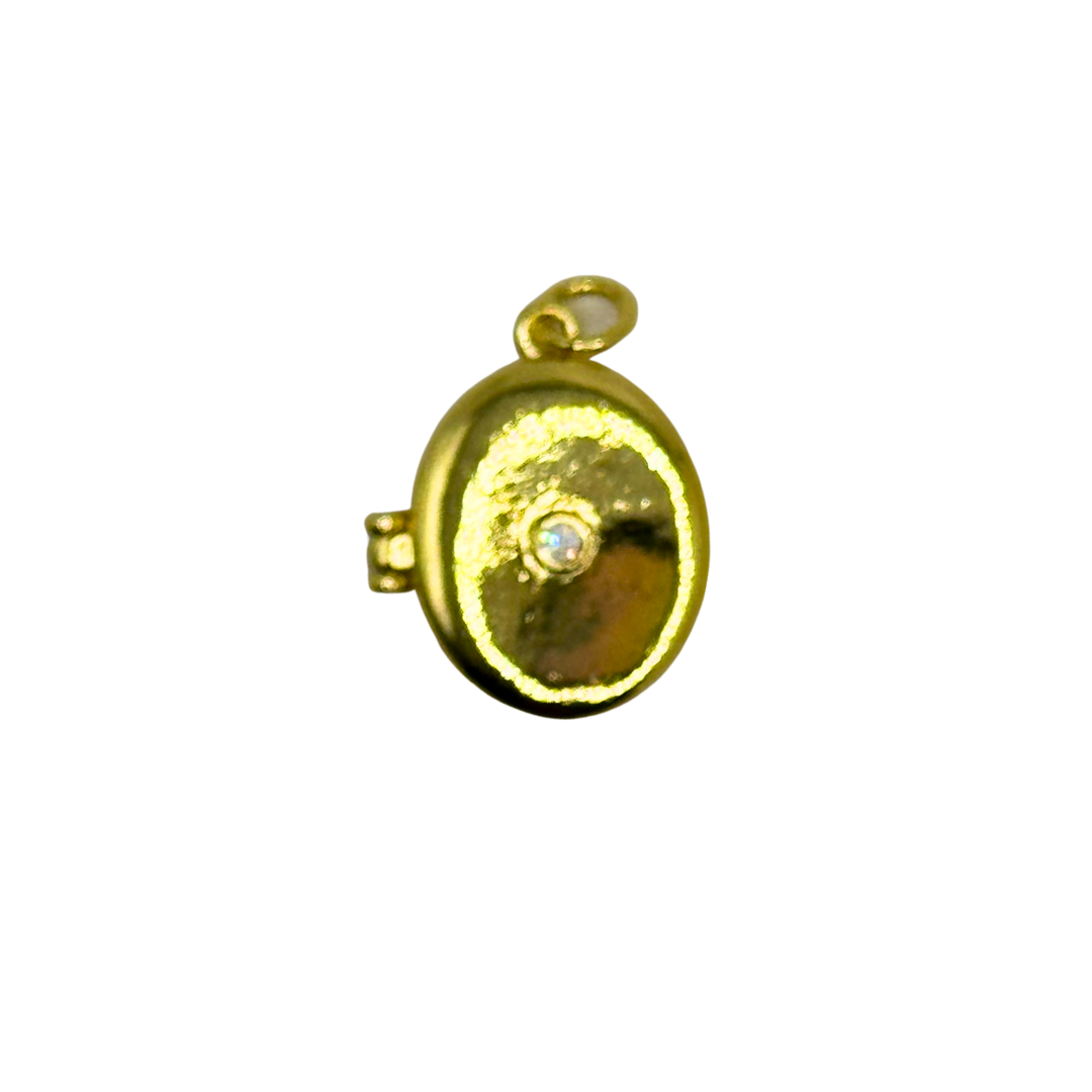 Gold Locket Charm