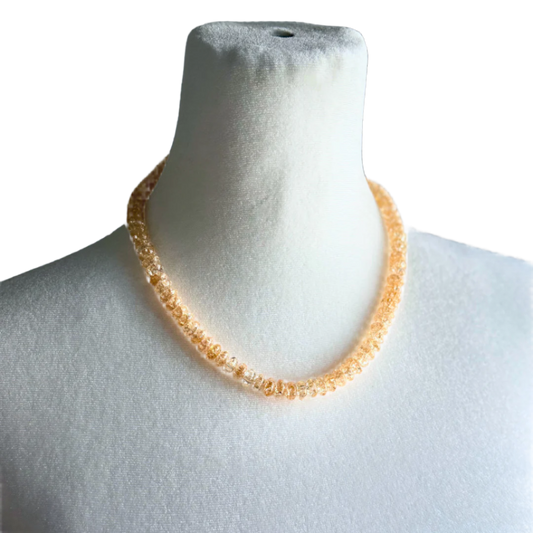 Gold Crackle Necklace