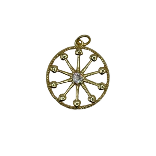 Sun Wheel Charm