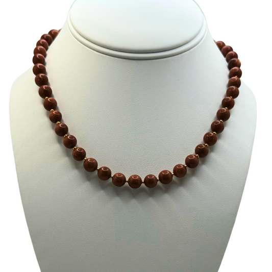 Gold Sandstone Necklace